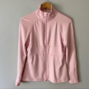 Z by Zella pink full zip up warm up jacket - small
